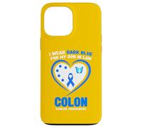 Carcasa para iPhone 13 Pro MAX I Wear Dark Blue for My Son in Law - Concienciación sobre el cáncer de Colon