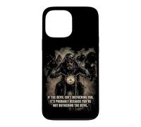 Carcasa para iPhone 13 Pro MAX If The Devil Isn'T Bothering You... Men Christian Motorcycle
