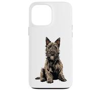 Carcasa para iPhone 13 Pro MAX Ilustración de Perro Gris Berger Picard