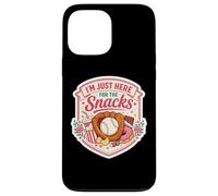 Carcasa para iPhone 13 Pro MAX I'm Just Here For The Snacks Baseball Match Day Fan Mujer