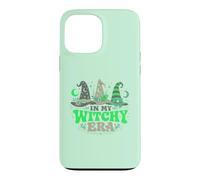 Carcasa para iPhone 13 Pro MAX in My Witchy Era Lucky Green Witch Hat Halloween Diseño