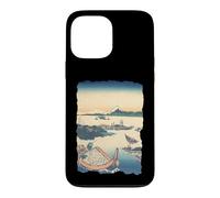 Carcasa para iPhone 13 Pro MAX Isla Tsukuda en Musashi Hokusai Vintage Retro Arte Japonés