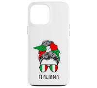 Carcasa para iPhone 13 Pro MAX Italian Italiana Girl Italian Heritage Italy Flag