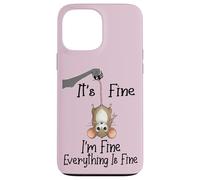 Carcasa para iPhone 13 Pro MAX It's Fine I'm Fine Everything is Fine Funny Cute Mouse Rat