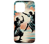 Carcasa para iPhone 13 Pro MAX Jacob luchando con el ángel: una Escena bíblica inspiradora Que empodera