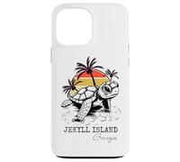 Carcasa para iPhone 13 Pro MAX Jekyll Island Georgia Sea Turtle Preserve 70s Estilo Retro