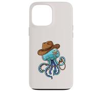 Carcasa para iPhone 13 Pro MAX Jellyfish Western Sheriff Cowboy Funny Ocean Animal