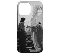 Carcasa para iPhone 13 Pro MAX Jesucristo Arrestado Poncio Pilato Pintura Bíblica Negro