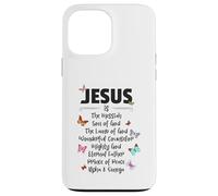 Carcasa para iPhone 13 Pro MAX Jesus is The Messiah Mighty God Beautiful Savior Lamb of God