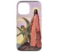 Carcasa para iPhone 13 Pro MAX Jesús Satanás Tentación por Gustave Dore Colorizado