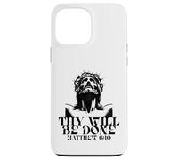 Carcasa para iPhone 13 Pro MAX Jesús Tu Voluntad Hágase Verso de la Biblia Católica Mateo 6 10