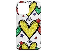 Carcasa para iPhone 13 Pro MAX Juneteenth Graphic For Black Women Red Yellow Green Heart