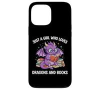 Carcasa para iPhone 13 Pro MAX Just A Girl Who Loves Dragons and Books Lector De Fantasía