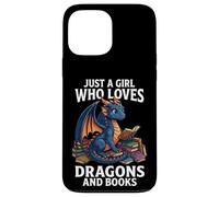 Carcasa para iPhone 13 Pro MAX Just A Girl Who Loves Dragons and Books Lector De Fantasía