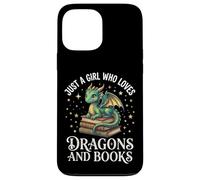 Carcasa para iPhone 13 Pro MAX Just A Girl Who Loves Dragons and Books Lector De Fantasía