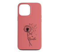 Carcasa para iPhone 13 Pro MAX Just Breathe Dandelion Butterfly Inspirational Boho Floral