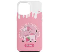 Carcasa para iPhone 13 Pro MAX Kawaii Cute Pink Cow, Strawberry Milk Girl