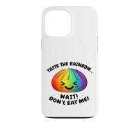 Carcasa para iPhone 13 Pro MAX Kawaii Rainbow Dumpling Squishy Raviolo Divertido Cutie