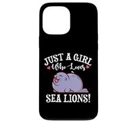 Carcasa para iPhone 13 Pro MAX Kawaii Womens Kids Just A Girl Who Loves Sea Lions Lover
