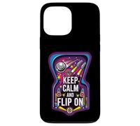 Carcasa para iPhone 13 Pro MAX Keep Calm and Flip On Retro Pinball Arcade Game
