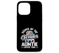Carcasa para iPhone 13 Pro MAX Keeper of The Gender Auntie Loves You Messy Bun Gafas de Sol