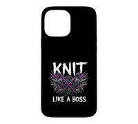 Carcasa para iPhone 13 Pro MAX Knitting Crafter Knit Like A Boss Heavy Metals Skull