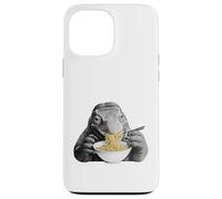 Carcasa para iPhone 13 Pro MAX Komodo Dragon Comiendo Fideos Ramen Divertido Amante de Reptiles