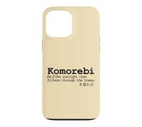 Carcasa para iPhone 13 Pro MAX Komorebi Japonés Palabra Vocab Poético Árbol Sol Naturaleza Amor