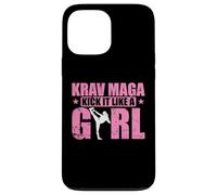 Carcasa para iPhone 13 Pro MAX Krav Maga patea como una Chica en Defensa Personal con Estilo