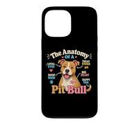 Carcasa para iPhone 13 Pro MAX La anatomía de un Pitbull Funny Pitbulls Pitbull Dog Biology