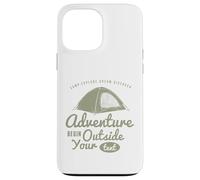 Carcasa para iPhone 13 Pro MAX La Aventura Comienza Fuera de tu Tienda de campaña: Acampar al Aire Libre
