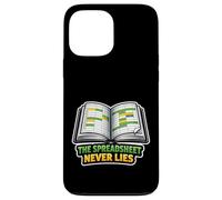 Carcasa para iPhone 13 Pro MAX La Hoja de cálculo Nunca miente el Humor del Contador