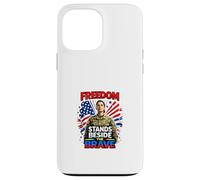 Carcasa para iPhone 13 Pro MAX La Libertad está al Lado del Valiente Tributo patriótico