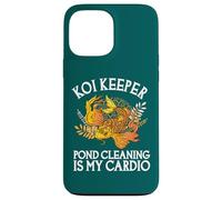 Carcasa para iPhone 13 Pro MAX La Limpieza de estanques Koi Keeper es mi Cardio