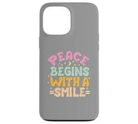Carcasa para iPhone 13 Pro MAX La Paz Comienza con una Sonrisa Mujer niños Hombres