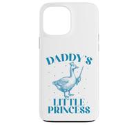 Carcasa para iPhone 13 Pro MAX La pequeña Princesa con Corona de Ganso de papá y su Linda Hija