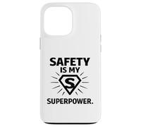 Carcasa para iPhone 13 Pro MAX La Seguridad es mi Superpotencia | Regalo para campeones de la Seguridad en el Lugar de