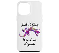 Carcasa para iPhone 13 Pro MAX Lagartija Just A Girl Who Loves Lizards Outfit Lizard Lover