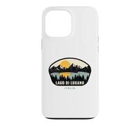Carcasa para iPhone 13 Pro MAX Lago di Lugano Italia Design Vacation Souvenir
