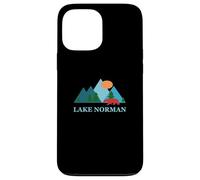 Carcasa para iPhone 13 Pro MAX Lake Norman North Carolina Vacation Souvenir Vintage Logo