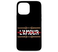 Carcasa para iPhone 13 Pro MAX L'Amour with Printed Golden Style Chains Valentin's Day Love