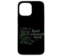 Carcasa para iPhone 13 Pro MAX Leer un Libro Prohibido Libro de Lectura de Rana Nerd Literatura Adicto