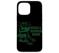 Carcasa para iPhone 13 Pro MAX Leer un Libro Prohibido Libro de Lectura de Rana Nerd Literatura Adicto
