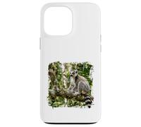 Carcasa para iPhone 13 Pro MAX Lémur Vida Silvestre Animal Selva Bosque Árbol Rama Tropical