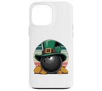 Carcasa para iPhone 13 Pro MAX Leprechaun Bowling Ball St. Patrick's Day Gold