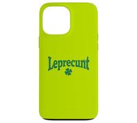 Carcasa para iPhone 13 Pro MAX Leprecunt Día de San Patricio Divertido trébol irlandés