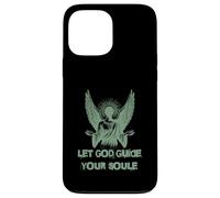 Carcasa para iPhone 13 Pro MAX Let God Guide Your Soul Ángel Alas Fe Espiritual