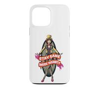 Carcasa para iPhone 13 Pro MAX Letra de Columbia Stay Sane Inside Insanity Rose Tint My World