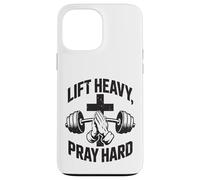Carcasa para iPhone 13 Pro MAX Lift Heavy Pray Hard - Gimnasio de Entrenamiento Cristiano