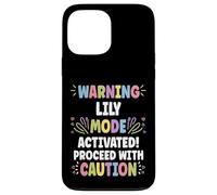 Carcasa para iPhone 13 Pro MAX Lily Personalized Name Funny Cute Custom Lily Name